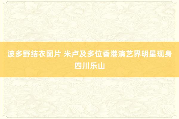 波多野结衣图片 米卢及多位香港演艺界明星现身四川乐山